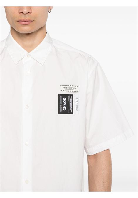 White logo-tag shirt - men UNDERCOVER | UC1D4407WHT