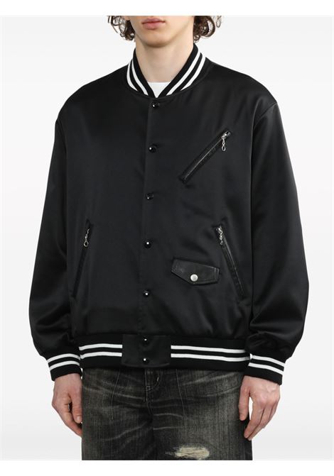 Black logo-patch bomber jacket - men UNDERCOVER | UP1D4206BLK