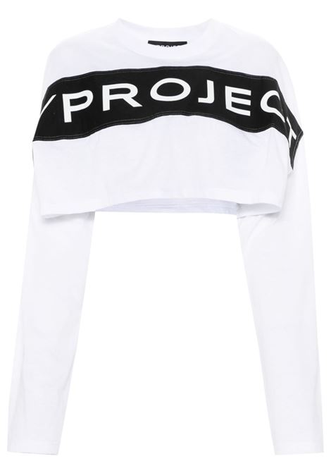 White  long sleeved cropped top Y/Project - women Y/PROJECT | Top | 204TS013OPTCWHT