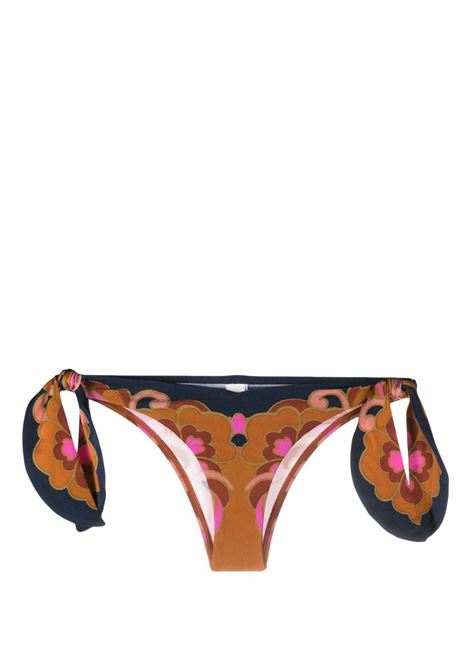 Multicolor Acadian Scarf floral-print bikini bottoms -  women