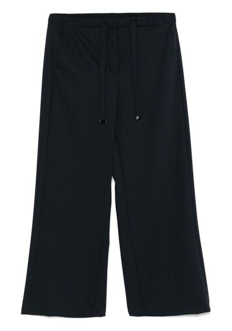 Pantaloni a gamba ampia argenta in blu 's maxmara - donna 'S MAXMARA | Pantaloni | 2519131041600001