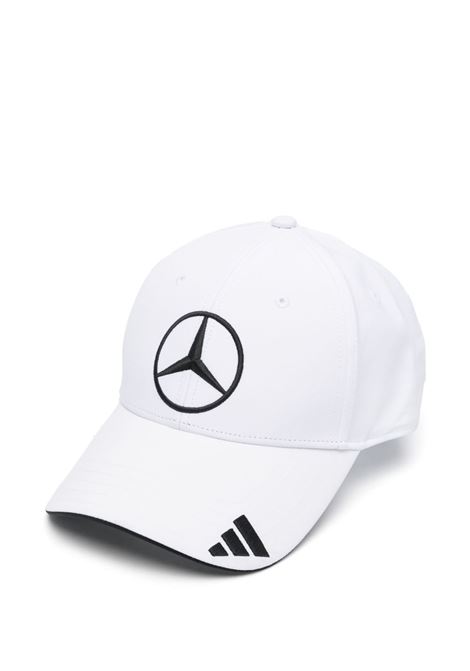 Cappello da baseball con ricamo in bianco Adidas - unisex