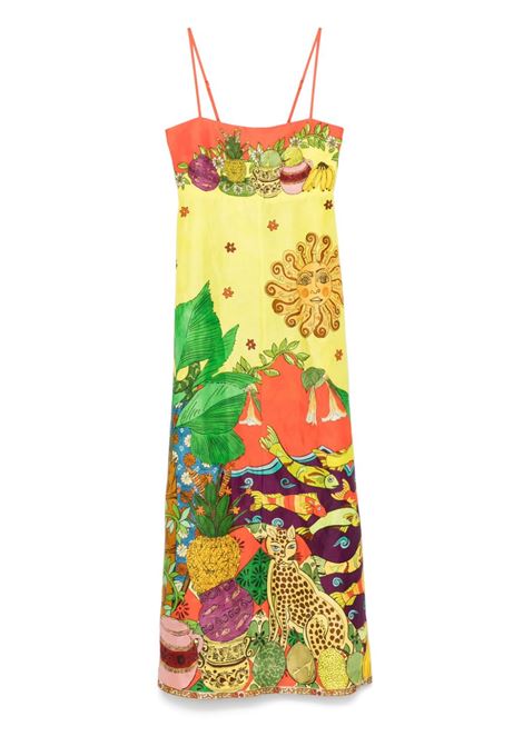 Multicolored Tiger Day maxi dress Alemais - women ALEMAIS | 4285DMLT