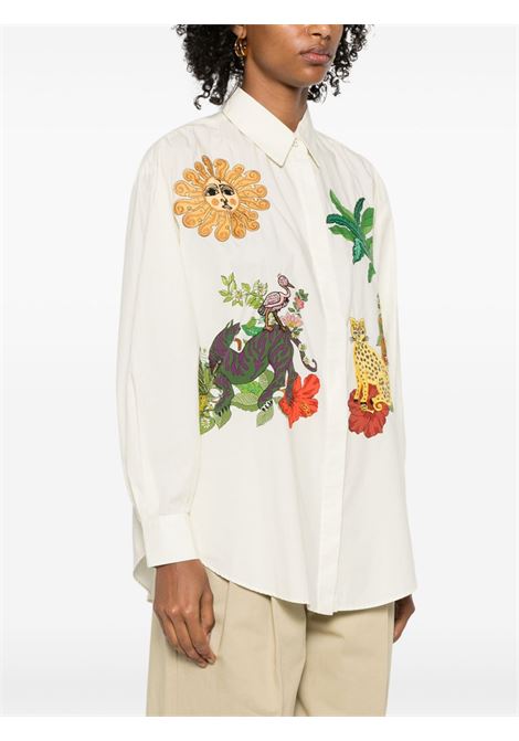 White Tiger Embroidered shirt Alemais - women ALEMAIS | 4288TWHT