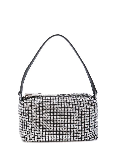 Silver Heiress rhinestone-embellished mini bag  - ALEXANDER WANG women ALEXANDER WANG | Hand bags | 2019P0813J100