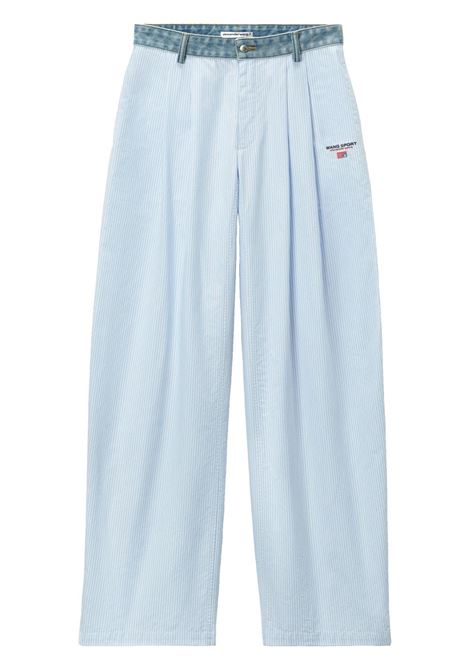 Light blue striped corduroy trousers Alexander Wang - women ALEXANDER WANG | Trousers | 4WC2254838425