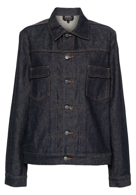 Blue navy jean denim jacket - A.P.C men