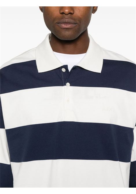 Polo a righe in bianco e blu A.P.C. - uomo A.P.C. | COGFSH26290IAK