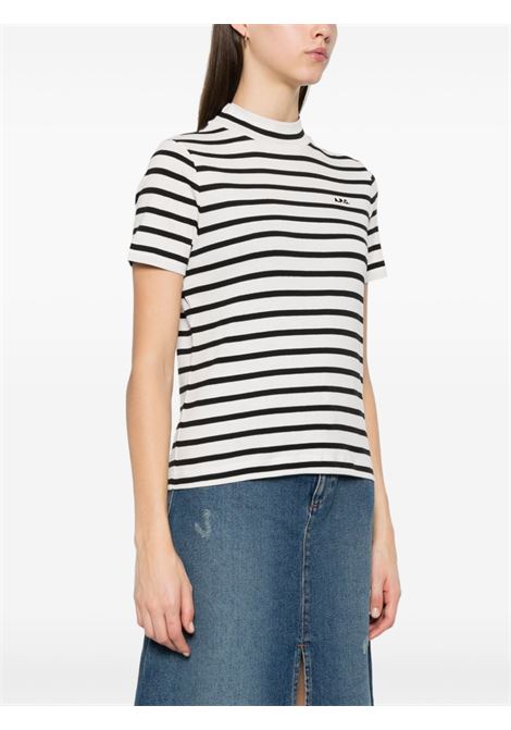 T-shirt Caroll in bianco e blu A.P.C. - donna A.P.C. | COHCAF26348TAT