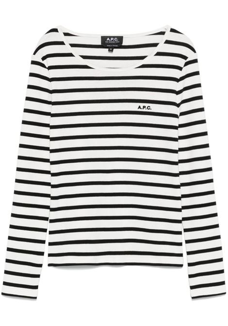 Top a righe Thelma in bianco e blu A.P.C. - donna