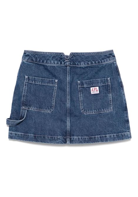 Blue Christie mini skirt A.P.C. - women A.P.C. | COHETF06435IAL