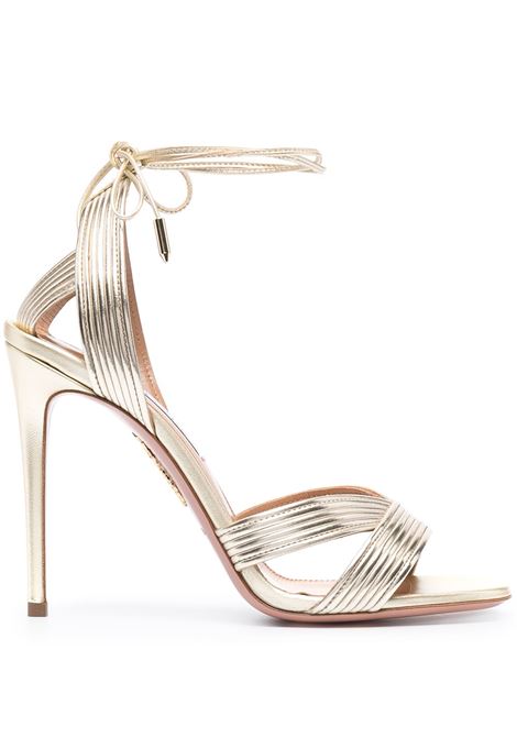 Gold Ari 105mm sandals - AQUAZZURA women