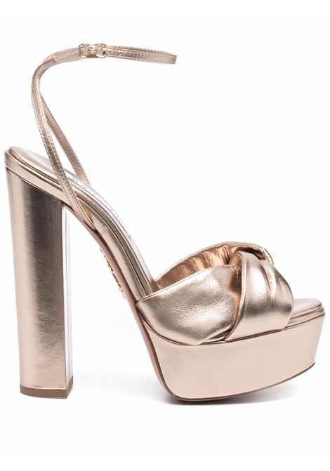 Gold Olie 140mm platform sandals Aquazzura - women