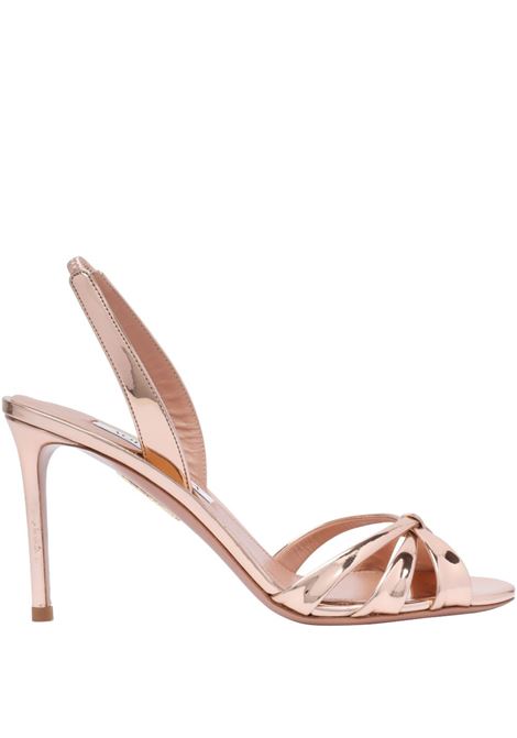 Pink  85mm leather sandals Aquazzura - women