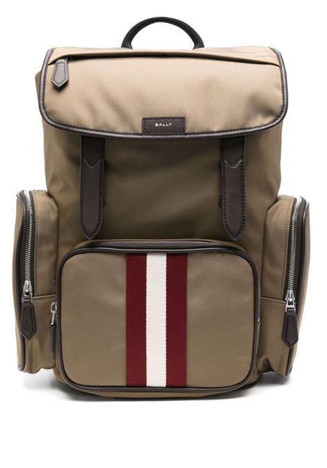 Brown Printed Code Explorer backpack Bally - men BALLY | MAK04BNY286I8U8P