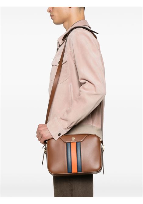 Brown stripe-detailed crossbody bag Bally - men BALLY | MAS02MVT846I801O