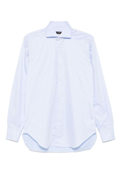 Camicia in cotone in azzurro Barba - uomo