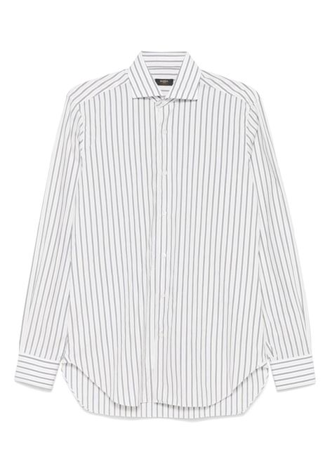 Camicia a righe in bianco e nero Barba - uomo