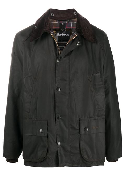 Giacca con chiusura a pressione Bedale in marrone - BARBOUR uomo