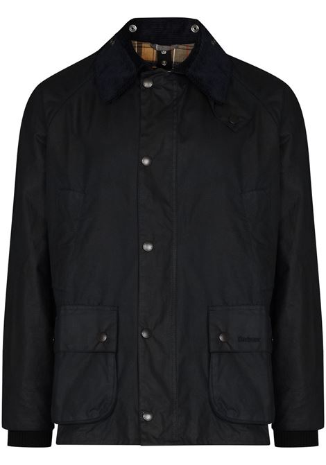 Giacca Bedale con collo a contrasto in nero Barbour - uomo