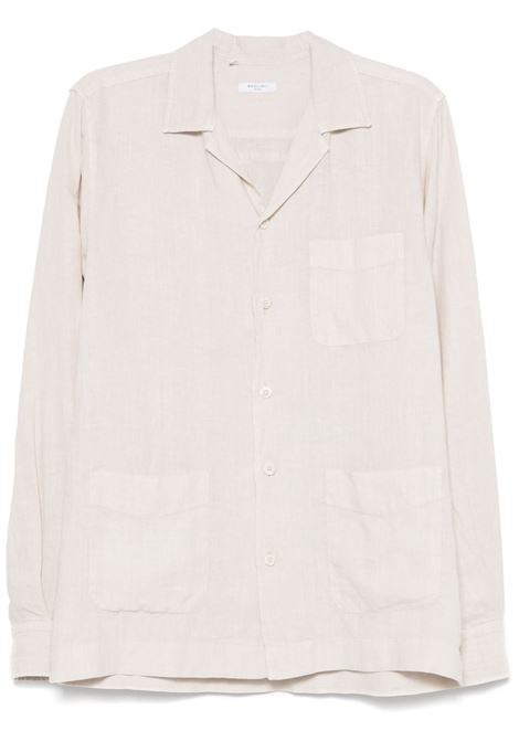 Light beige linen shirt Boglioli - men