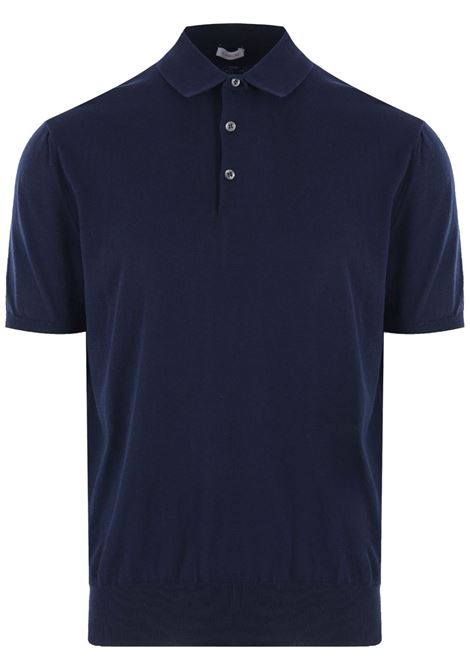 Blue jersey polo shirt Caruso - men