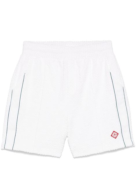 Shorts con motivo monogramma in bianco Casablanca - uomo