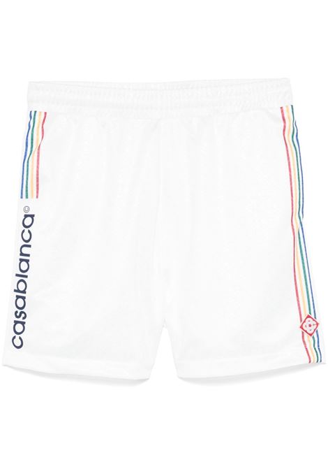 Shorts con monogramma jacquard in bianco Casablanca - uomo