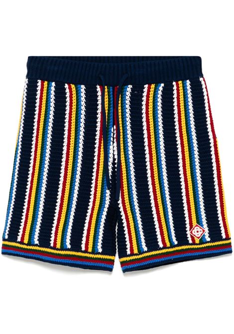 Shorts con design all'uncinetto multicolore Casablanca - uomo