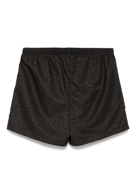 Black monogram swim shorts Casablanca - men CASABLANCA | MPS25TR22404BLK