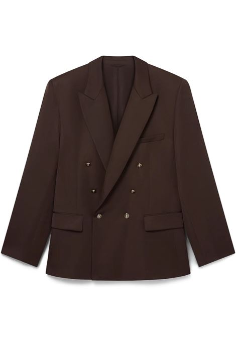 Brown peak-lapel blazer Casablanca - men