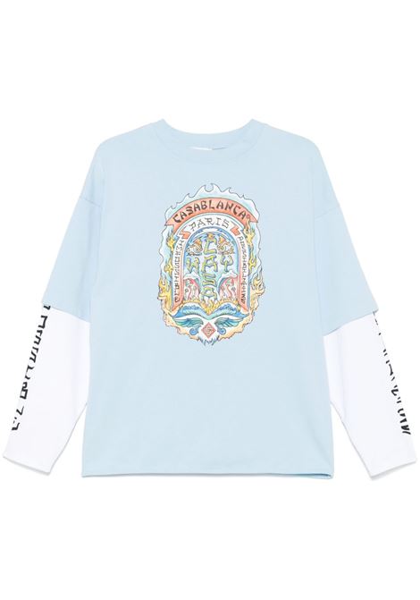 Light blue Casa Way Skate T-shirt Casablanca  - men