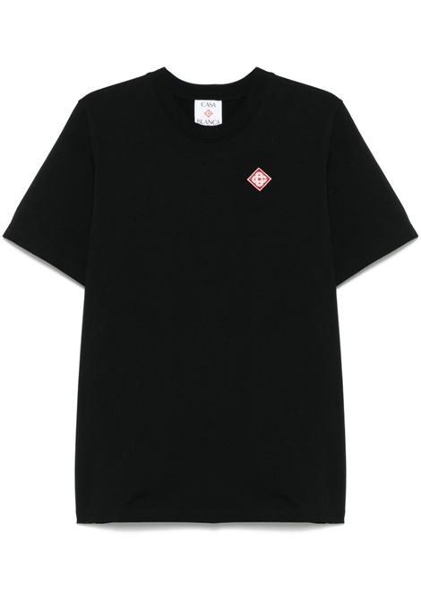 Black logo-patch t-shirt Casablanca - men