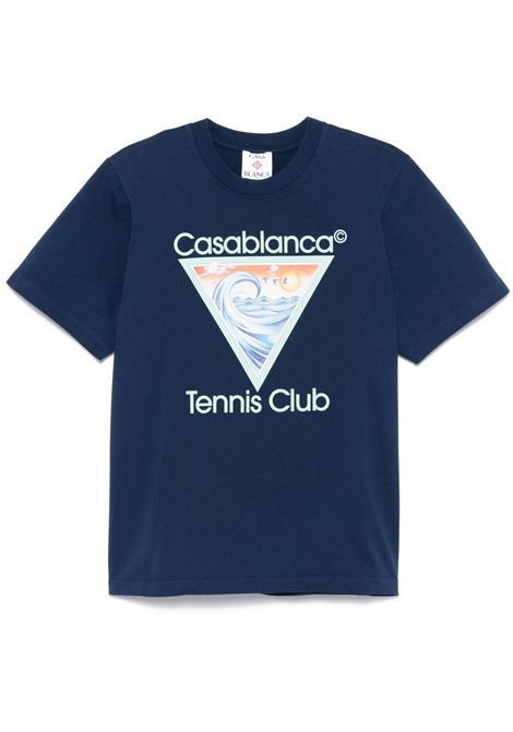 Blue Tennis Club Icon T-shirt Casablanca - men