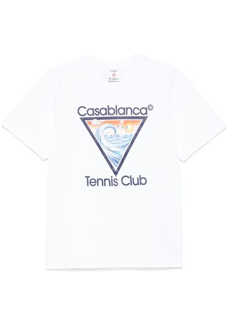 White Tennis Club Icon T-shirt Casablanca - men