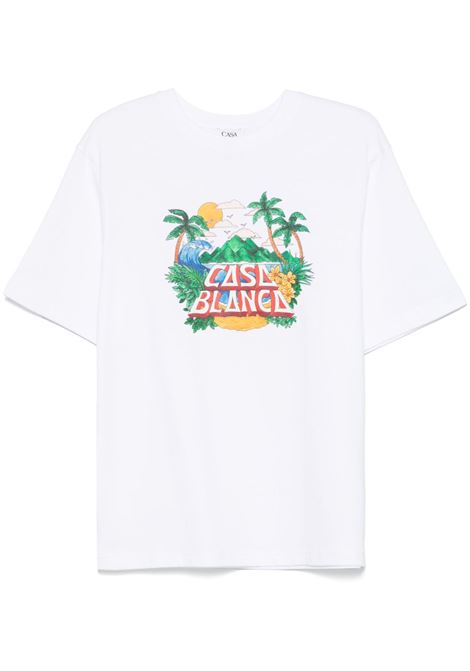 White Casa Beach Wave T-shirt Casablanca - men