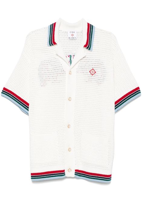 White Crochet Sporty shirt Casablanca - men