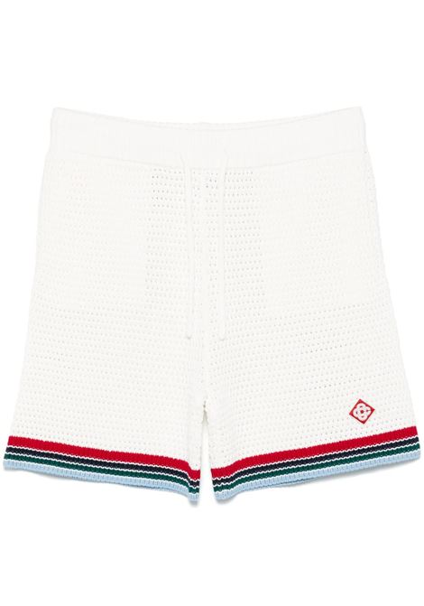 White Crochet Sporty shorts Casablanca - men