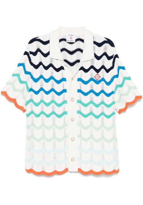 Multicolor gradient wave shirt Casablanca - men