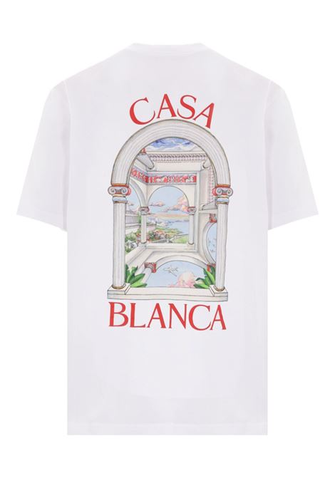 T-shirt Le Passage in bianco Casablanca - uomo CASABLANCA | UMPS25JTS00107WHT