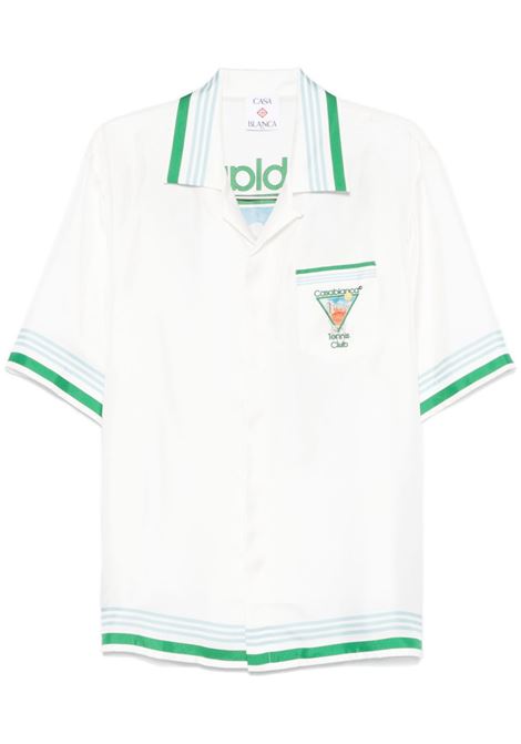 White printed bowling shirt Casablanca - men