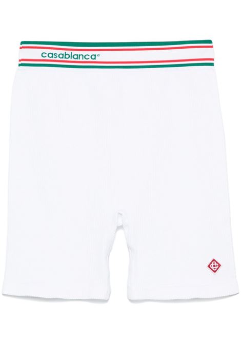 White seamless sports shorts Casablanca - women CASABLANCA | WPS25ACT02501WHT