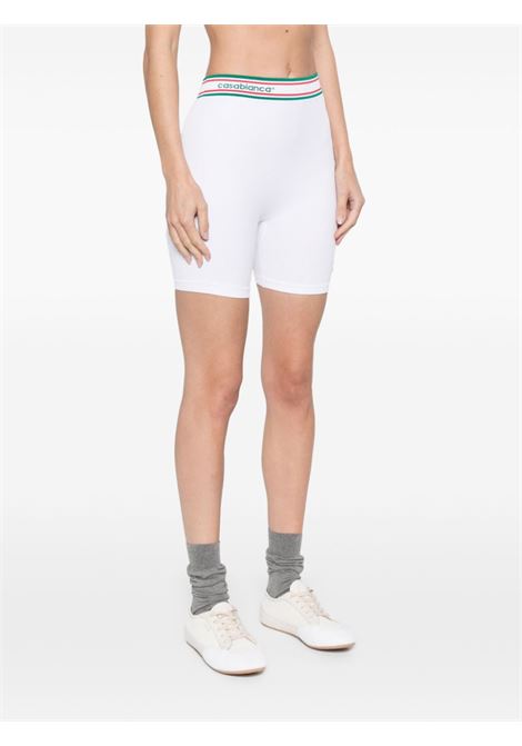 White seamless sports shorts Casablanca - women CASABLANCA | WPS25ACT02501WHT