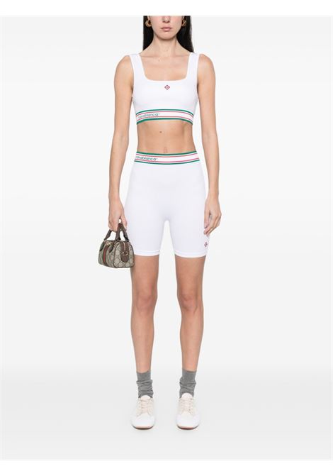 White seamless sports shorts Casablanca - women CASABLANCA | WPS25ACT02501WHT