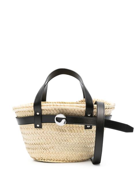 Beige and black mini palm bucket bag Coperni - women