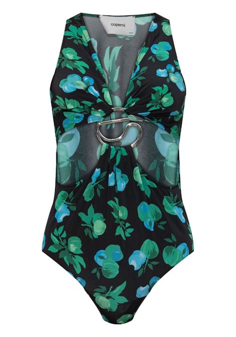 Multicolored floral-print bodysuit Coperni - women