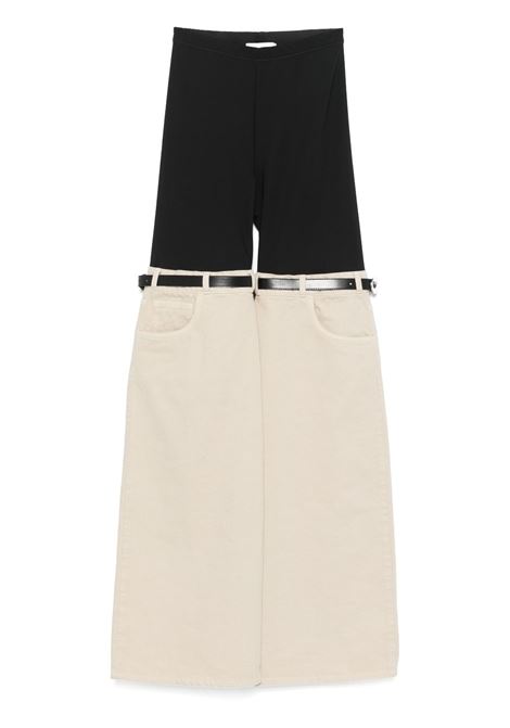 Black and beige Hybrid jeans Coperni - women