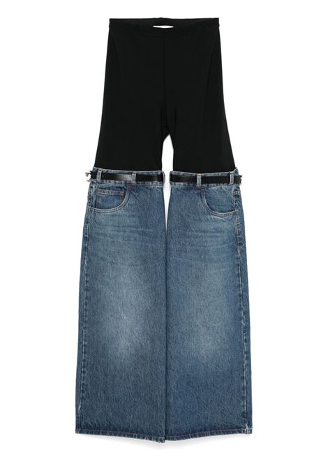 Jeans Hybrid in nero e blu Coperni - donna