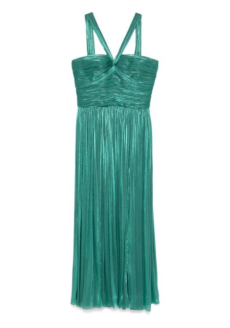 Abito lungo in lurex verde Costarellos - donna