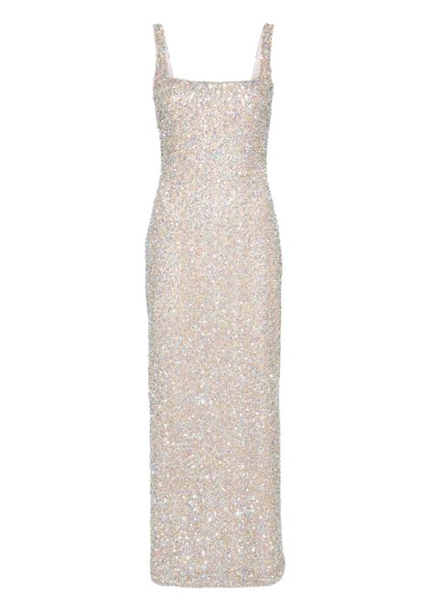 Abito con paillettes harper in oro Costarellos - donna